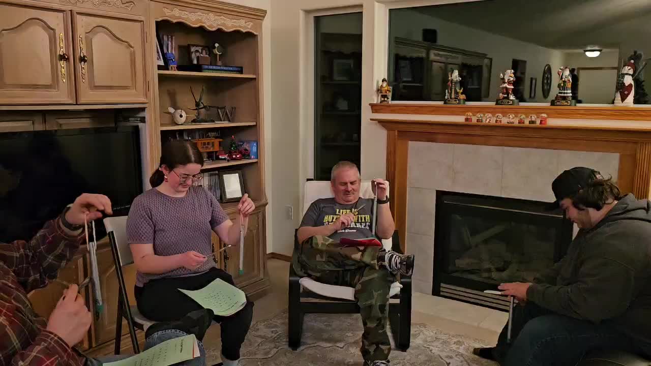 Lana's dad made these bells. We have been playing them at Christmas for many years