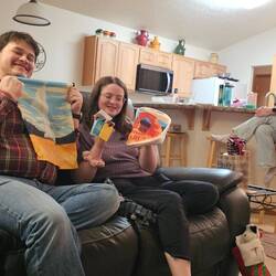 We gave the kids a trip for Christmas. They have not decided were to go yet.