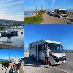 ..und dann stellen wir uns zum Hafen raus🚐