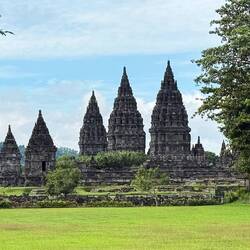 The inner temples of the Prambanan Temple complex