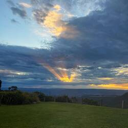 The view from dinner in the Boiler Room