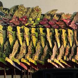 Wayang Kulit leather painted shadow puppets