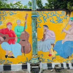12. Kotagede mural of musicians