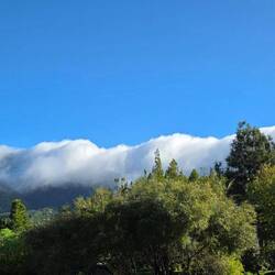 ... der Wolkenwasserfall gehört jeden Tag dazu ...