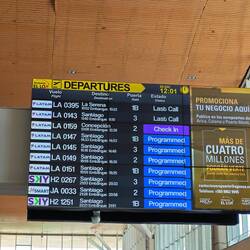 der Abflug aus Calama naht...