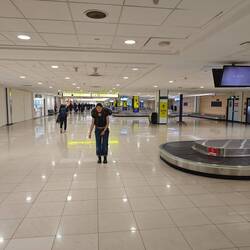 auf dem Flughafen in Santiago de Chile