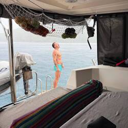 Immer mal wieder ein Regenguss erspart einem schon fast die Dusche! 😂