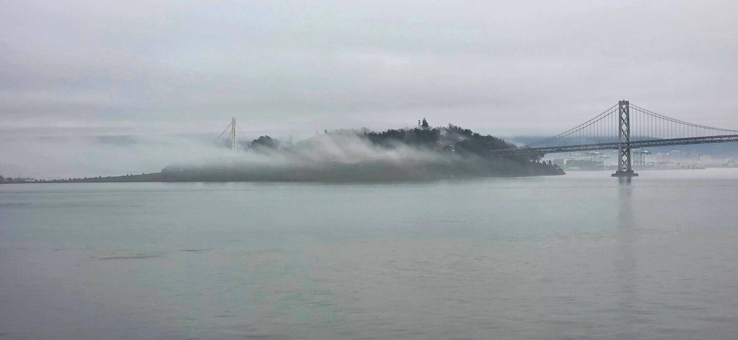 Früh noch neblig, aber das änderte sich zum Glück oft