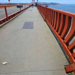 Wir zwei auf die Golden Gate Bridge