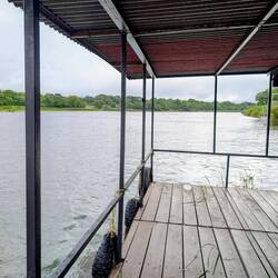 Unsere Hausbootterasse