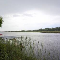 Blick auf den Fluss Cubango