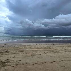 Es zieht ein fettes Gewitter auf.