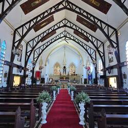 Lässiger Fachwerksbau.