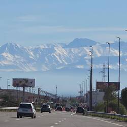 Das Atlas-Gebirge im Hintergrund.