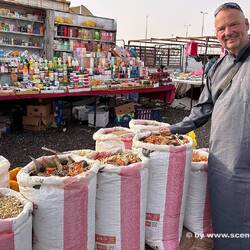 Araber Franz (bin Said) am Souk von Salwa Beach