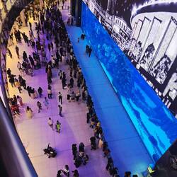 Da schwimmen tatsächlich den ganzen Tag 2 Taucher hin und her mit einem Werbschild in der Hand...