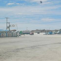 Tankstelle und Stauanfang