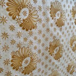 One I made earlier (😆) - Wax applied to the white fabric, waiting to be dyed