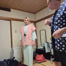 Yukata and padded haori