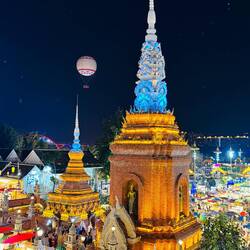 Vom Ballon im Hintergrund muss die Aussicht fantastisch sein