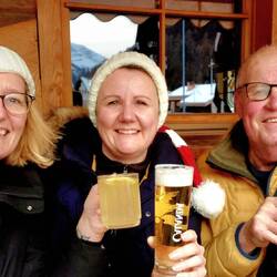 Aprés-Wandern, wir haben es uns verdient