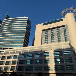 Das Rotana Beach Hotel in dem wir eingecheckt haben