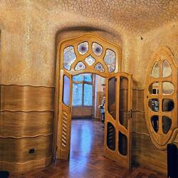 Doorway and door mimic elements of nature