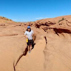 Ausgang Lower Antelope Canyon / Salida Antelope Canyon Inferior