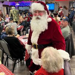 Catfish playing Santa Claus