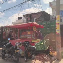 Blick aus dem Fenster unterwegs