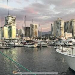 Ausblick von unserem Liegeplatz in der Marina