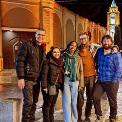Vrej, our mechanic, showing us his neighbourhood at the Armenian quarter