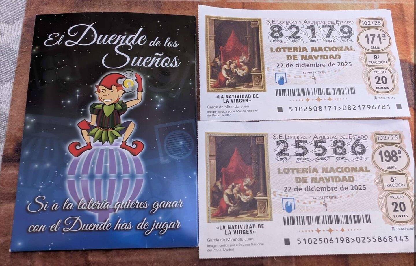 Das sind die Gewinnerlose - gekauft in Fortuna - nomen est omen 😉