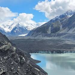 Lake et Tasman Glacier
