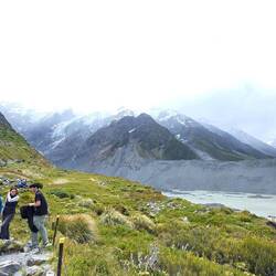Sentier de la Hooker Valley, dans le parc national d'Aoraki