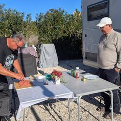 Das Fleisch wird portioniert