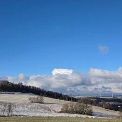 Wunderschönes Weihnachtswetter. Aber bitterkalt und windig