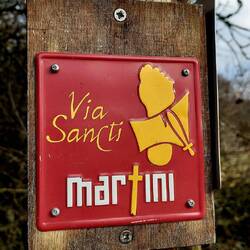 Den Martinusweg kreuzten wir...