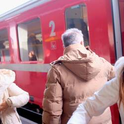 Ankunft in St Moritz...