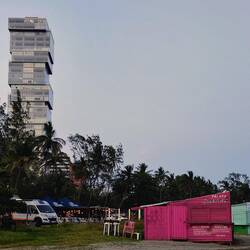 Am Strand in Veracruz ... Plätze in der Großstadt sind oft nich sooo ...