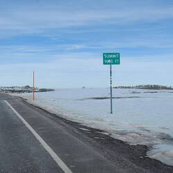 Auf 3.200 Meter mit Schnee.