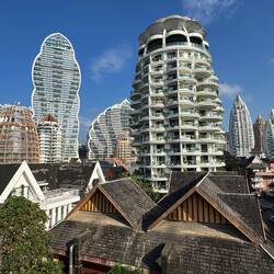 Blick aus unserem Hotelzimmer - Moderne trifft Tradition