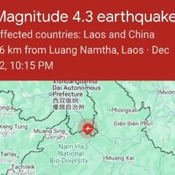 Und ein Erdbeben haben wir auch erlebt, als wir abends schon im Bett lagen.