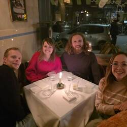 Dinner with hiking friends