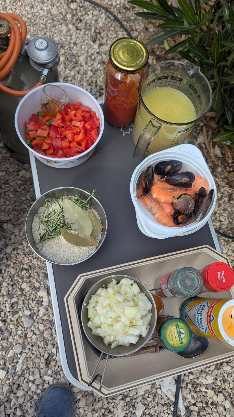 Nur die besten Zutaten für die Paella