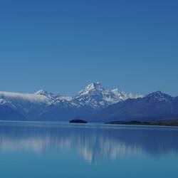Lake Pukaki mit Mt. Cook (Aoraki)