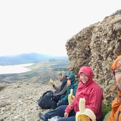 Erholung nach dem Aufstieg auf 400m Höhe