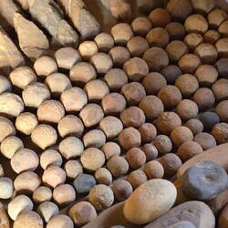 Before arrows were invented, these balls were used for throwing at antilopes during hunting.