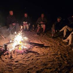 Camp fire on the way