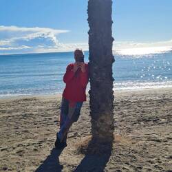 Hier telefonieren wir mit Video mit Falle